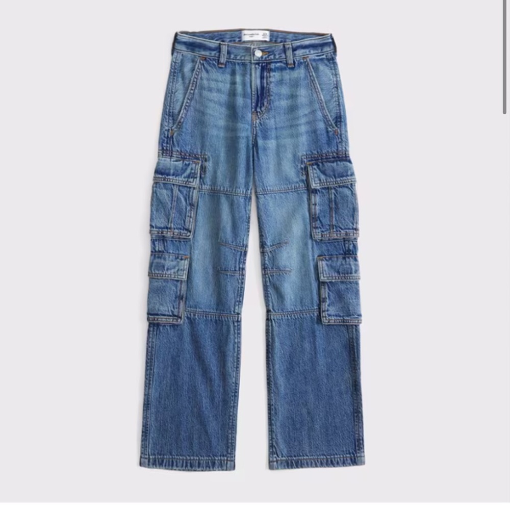 Abercrombie Kids baggy cargo jeans | 11/12